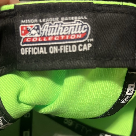 MILB Birmingham Barons /  Green and Purple 7 - 3/8s fitted Hat - Picture 3 of 3